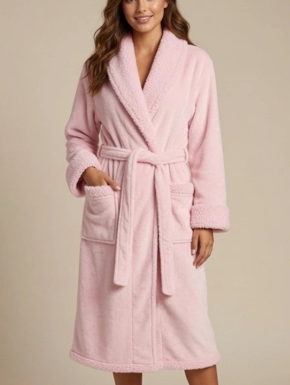 Charter Club Supersoft Robe Pink Plush Robe XL/XXL NWT